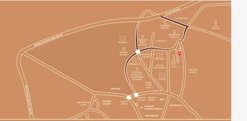 3 BHK Apartment – Map Location View at BMR Residency Pragathi Nagar, Pragathi Nagar - for Sale
