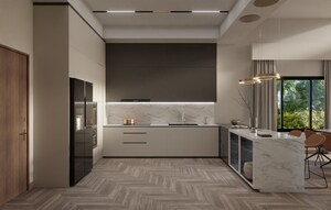 Kitchen in 3 BHK Apartment at Candolim – for Sale