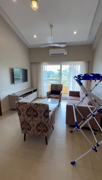 Living Room in 3 BHK Apartment at Candolim – for Sale