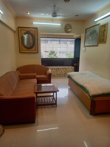 Living Room in 1 BHK Apartment at Pankaj Mansion, Worli – for Rent