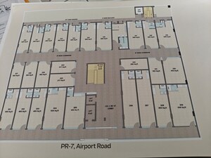 Floor Plan in  Office Space at New Aster Plaza, International Airport Road – for Sale