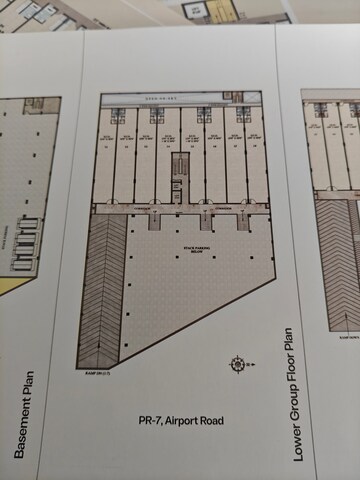 Floor Plan in  Showroom at New Aster Plaza, International Airport Road – for Sale