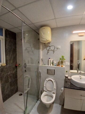Bathroom in 3 BHK Apartment at Ambika Florence Park, North Mullanpur – for Rent