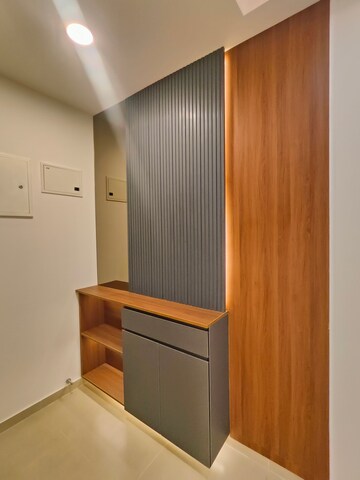 Bathroom in 2 BHK Apartment at Bhartiya Nikoo Homes Phase 2, Thanisandra Main Road – for Rent
