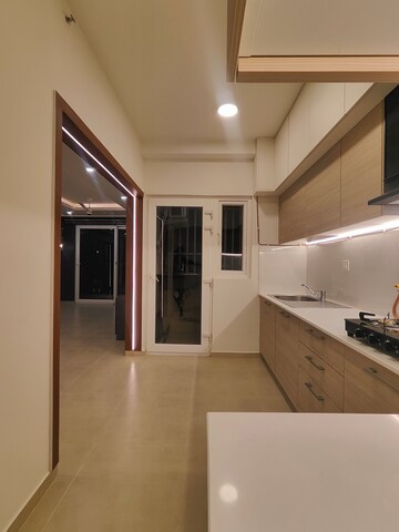 Kitchen in 2 BHK Apartment at Bhartiya Nikoo Homes Phase 2, Thanisandra Main Road – for Rent