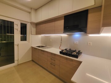 Kitchen in 2 BHK Apartment at Bhartiya Nikoo Homes Phase 2, Thanisandra Main Road – for Rent
