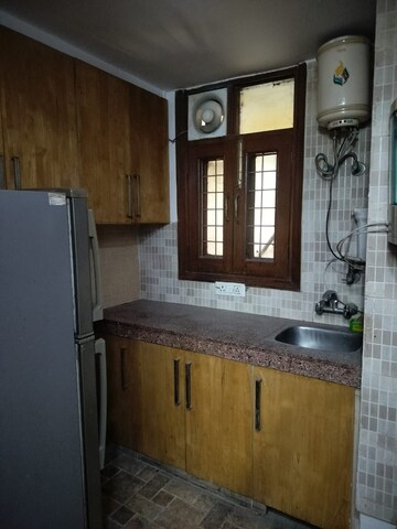 Kitchen in 1 BHK Apartment at Palm Residency Chhatarpur, Chattarpur – for Rent