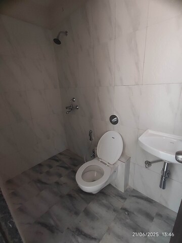 Bathroom in 3 BHK Apartment at Rustomjee Avenue M, Virar West – for Rent