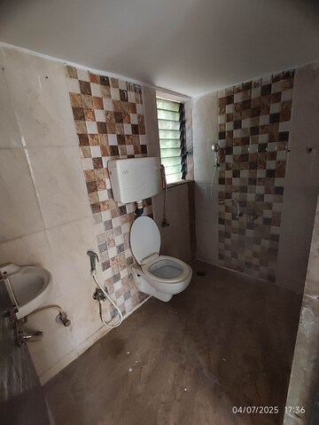 Bathroom in 2 BHK Apartment at New Home Paradise, Virar West – for Rent