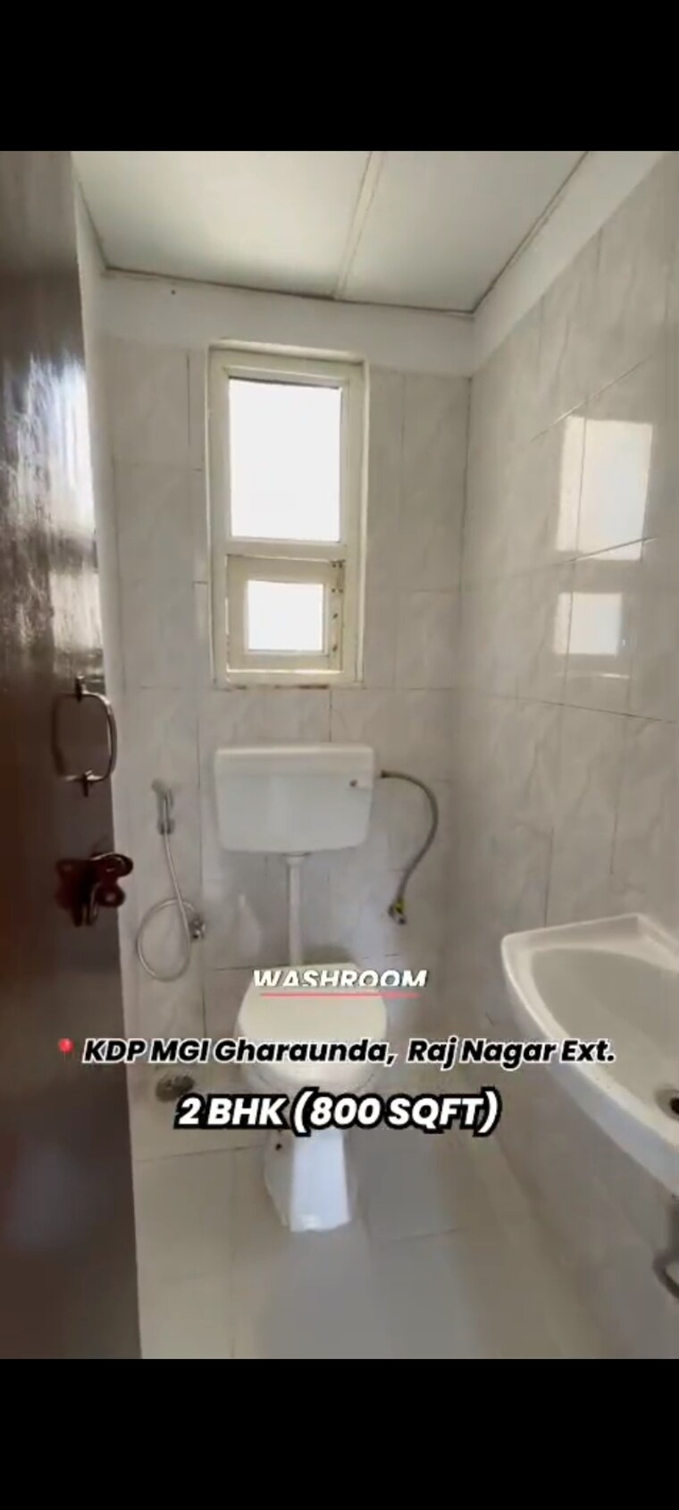 Bathroom, mgi-gharaunda 2 Bedroom 800 Sq.Ft. Apartment In Raj Nagar Extension Ghaziabad 8932008