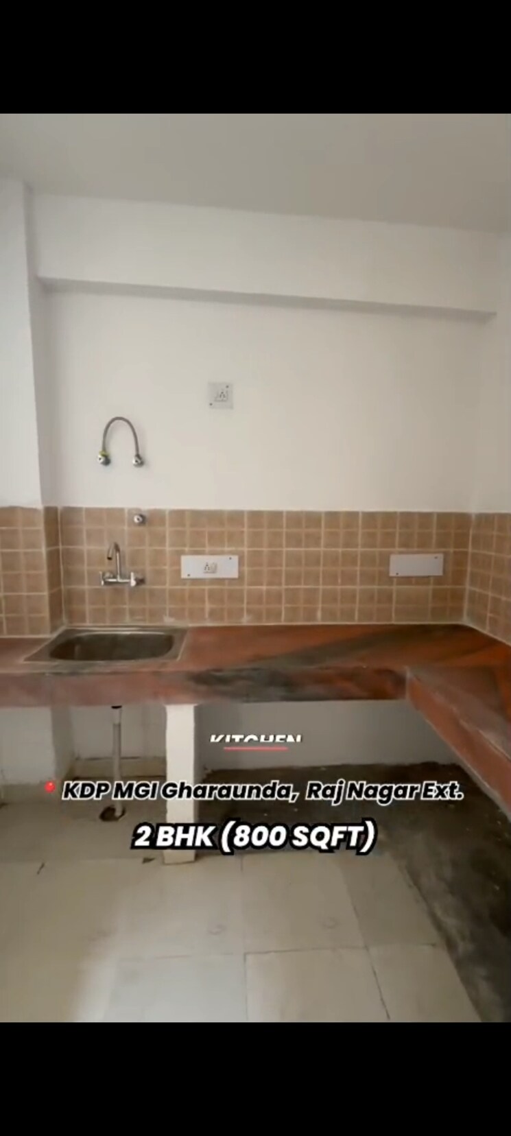 Kitchen, mgi-gharaunda 2 Bedroom 800 Sq.Ft. Apartment In Raj Nagar Extension Ghaziabad 8932008