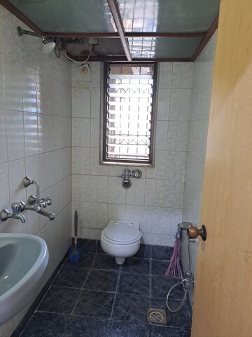 Bathroom in 3 BHK Apartment at Royal Classic Co Op Society, Andheri West – for Rent