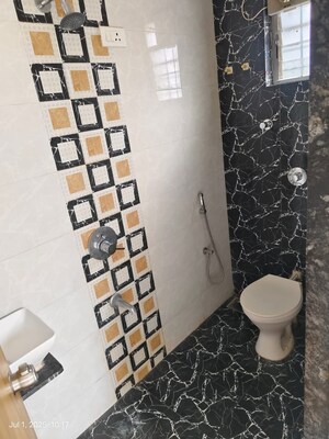 Bathroom in 2 BHK Apartment at Sai Bliss Punawale, Punawale – for Rent
