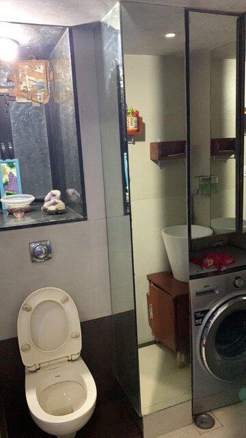 Bathroom in 1 BHK Apartment at Shilp Tower, Lower Parel – for Rent