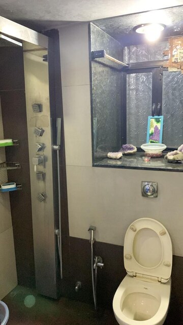 Bathroom in 1 BHK Apartment at Shilp Tower, Lower Parel – for Rent