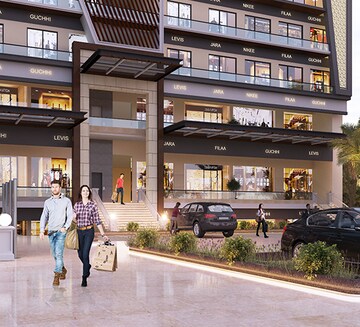  Showroom – Exterior View View at New Aster Plaza, International Airport Road - for Rent