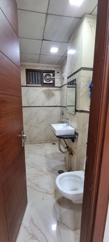 Bathroom in 3 BHK Builder Floor at Smart Lane, Niti Khand – for Rent