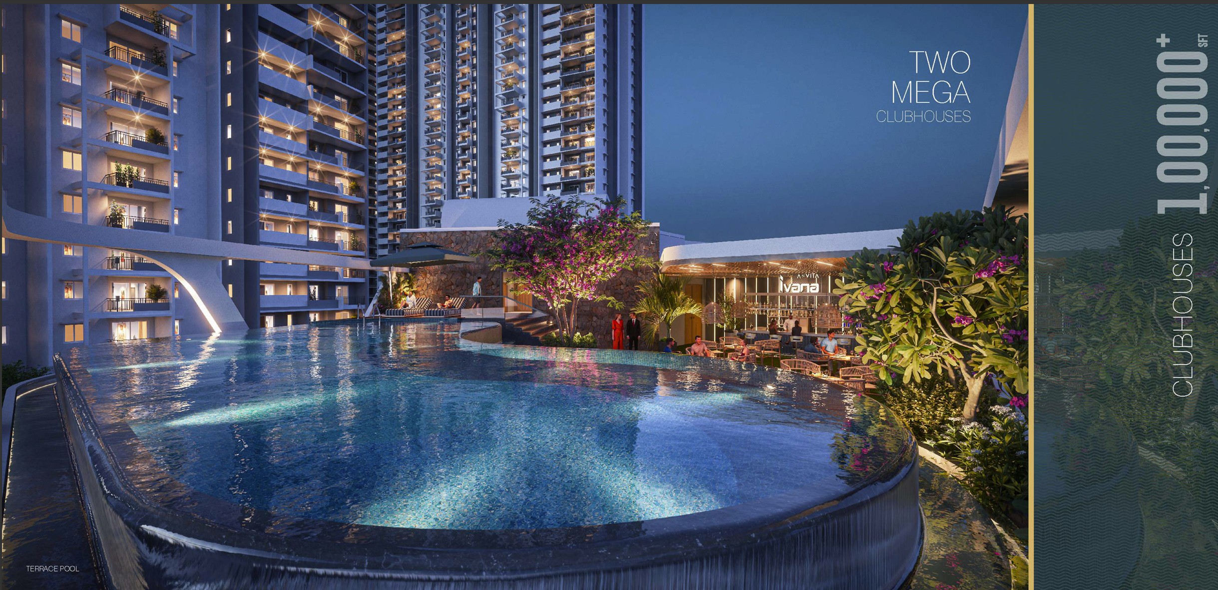 3 BHK + Pooja Room,Study Room 1890 Sq.Ft. Apartment in Anvita Ivana