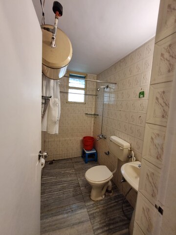 Bathroom in 2 BHK Apartment at Sanskruti Prabhat, Prabhat Road – for Rent