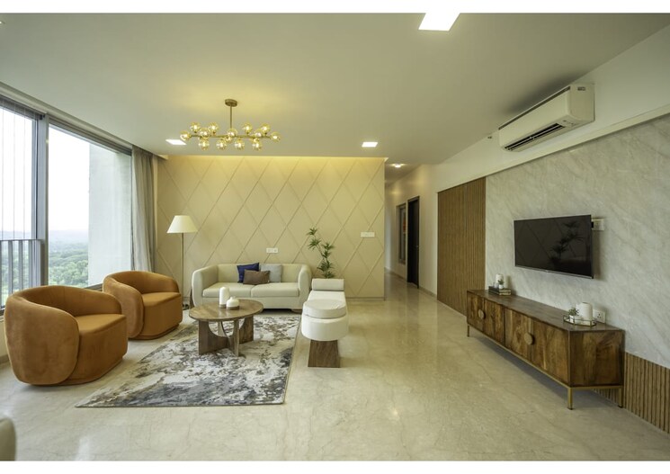 Living Room, oberoi-realty-esquire 3 Bedroom 1366 Sq.Ft. Apartment In Goregaon East Mumbai 8932663