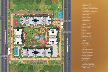 Master Plan in 4 BHK Apartment at VTP Flamante, Kharadi – for Sale