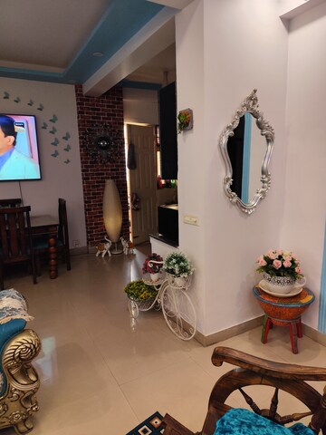 Living Room in 3 BHK Apartment at Uninav Heights Phase I, Raj Nagar Extension – for Rent