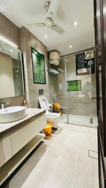 Bathroom in 2 BHK Builder Floor at Panchsheel Park – for Rent