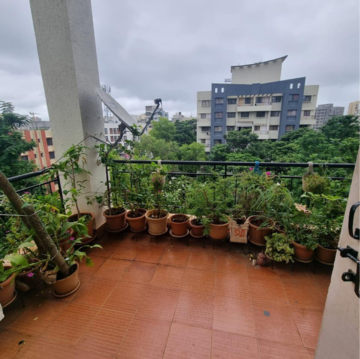 Balcony in 2 BHK Apartment at The Construction Verve Apartments, Bhagwan Nagar – for Sale