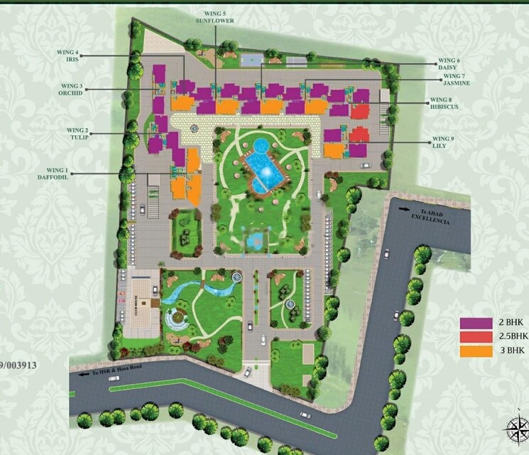 Master Plan, ahad-serenity 2 Bedroom 938 Sq.Ft. Apartment In Rayasandra Bangalore 8932958