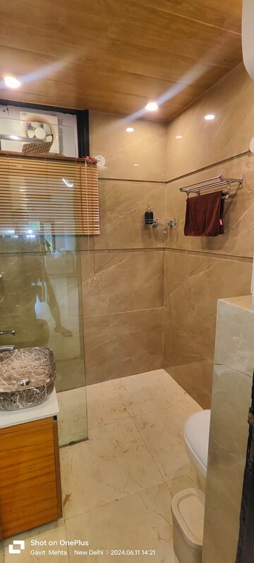 Bathroom in 2 BHK Builder Floor at Malviya Nagar – for Rent