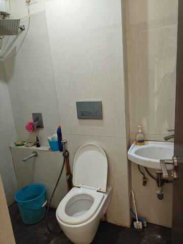 Bathroom in 1 BHK Apartment at Ruparel Elara, Kandivali West – for Rent