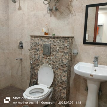 Bathroom in 3 BHK Builder Floor at MVL IPark, Sector 15 – for Rent