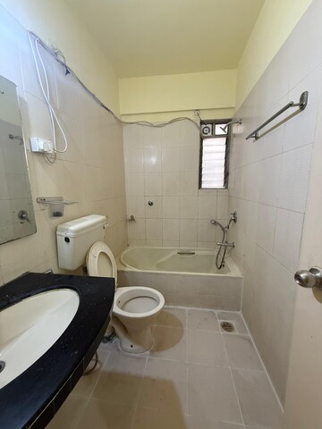 Bathroom in 2 BHK Apartment at Sonigara Omega Paradise, Wakad – for Rent