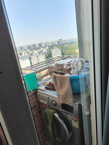 Balcony in 3 BHK Apartment at Karam Hi Dharam Apartment, Sector 55 – for Rent