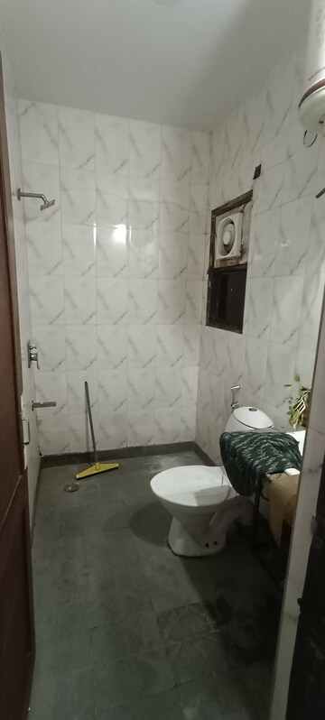 Bathroom in 3.5 BHK Builder Floor at Kalkaji – for Rent