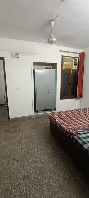 Bedroom in 3.5 BHK Builder Floor at Kalkaji – for Rent