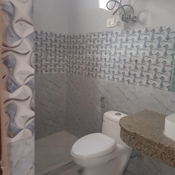 Bathroom in 3 BHK Builder Floor at Saket – for Rent