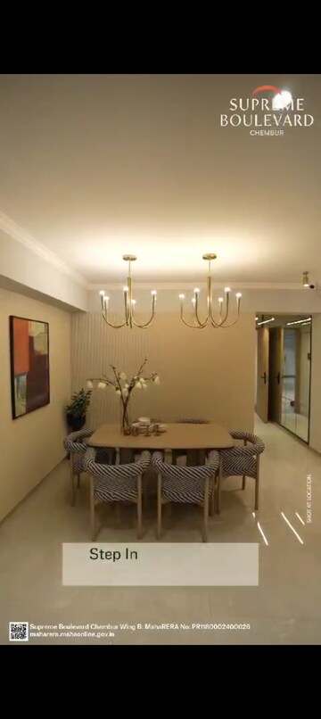 Living Room in 2 BHK Apartment at Supreme Boulevard, Chembur – for Sale