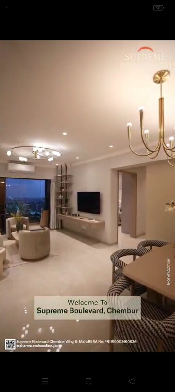 Living Room in 2 BHK Apartment at Supreme Boulevard, Chembur – for Sale