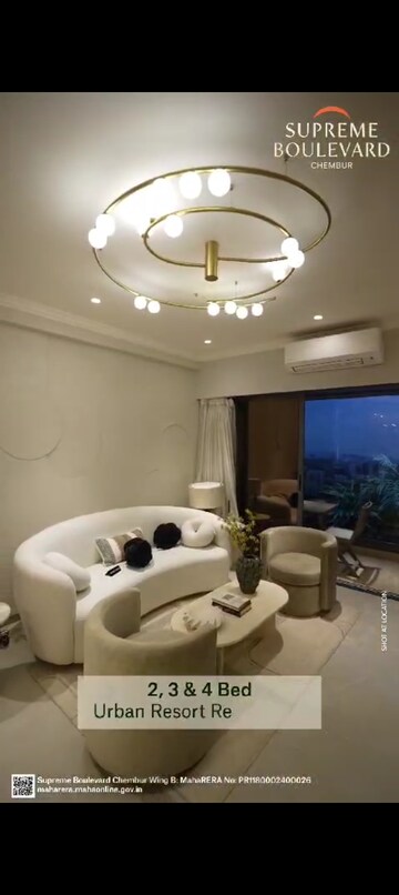 Master Bedroom in 2 BHK Apartment at Supreme Boulevard, Chembur – for Sale