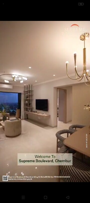 Living Room in 2 BHK Apartment at Supreme Boulevard, Chembur – for Sale