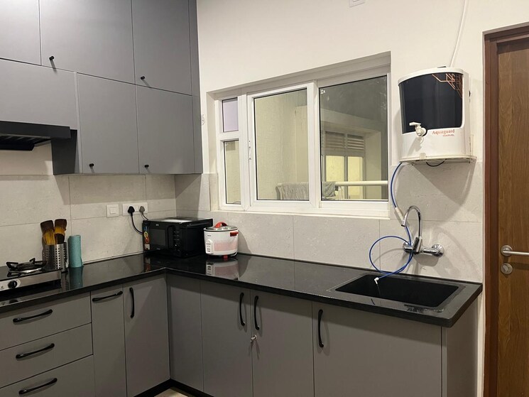 Kitchen, prestige-high-fields 3.5 Bedroom 1993 Sq.Ft. Apartment In Gachibowli Hyderabad 8934083