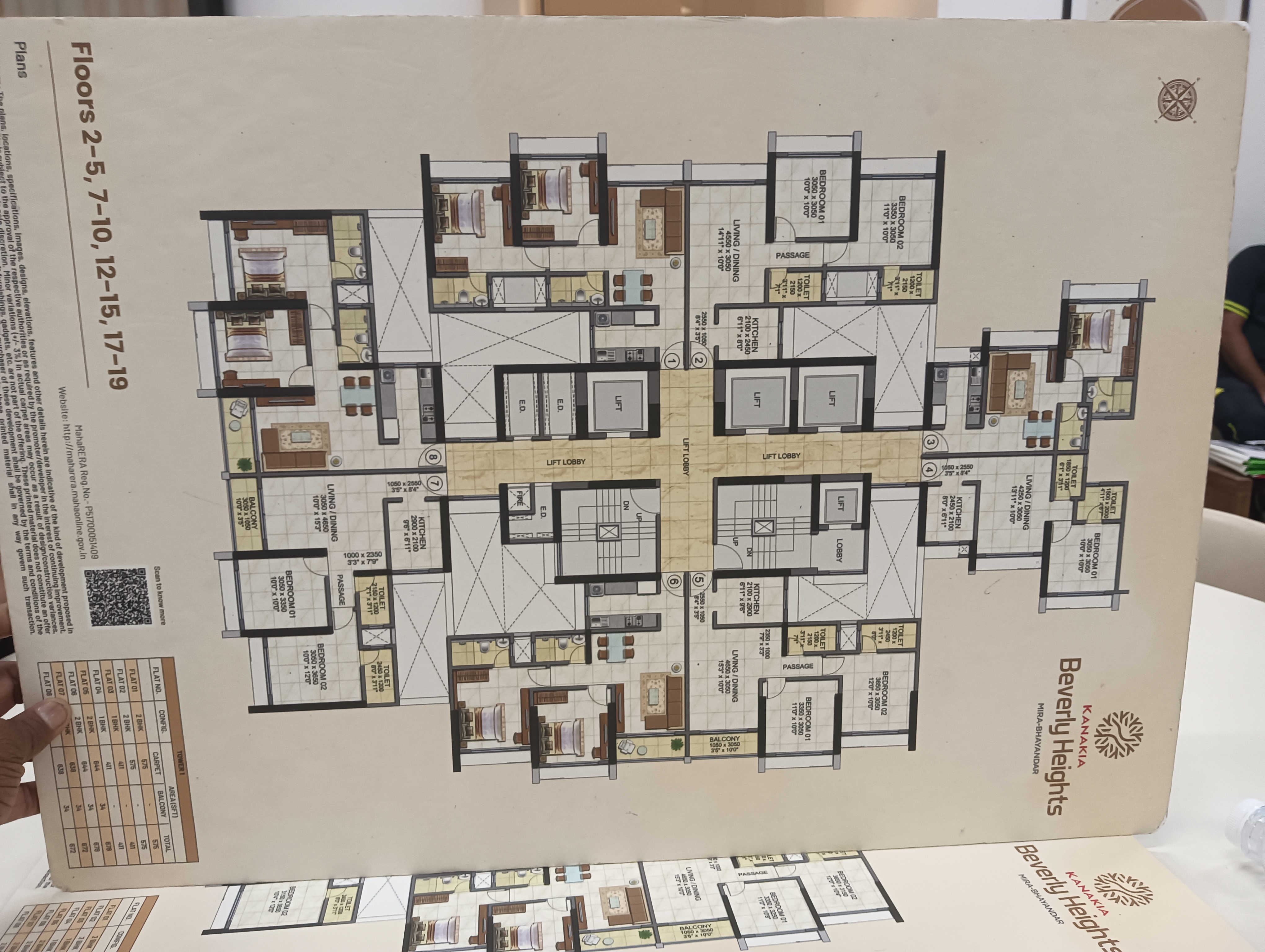 2 BHK Apartment For Sale in Kanakia Beverly Heights