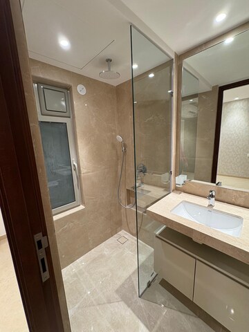 Bathroom in 3 BHK Apartment at Hiranandani Highland, Powai – for Rent