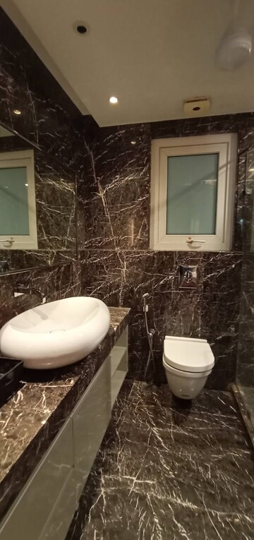 Bathroom in 4 BHK Builder Floor at Boutique Residential Apartments D-6 4, Vasant Vihar – for Rent