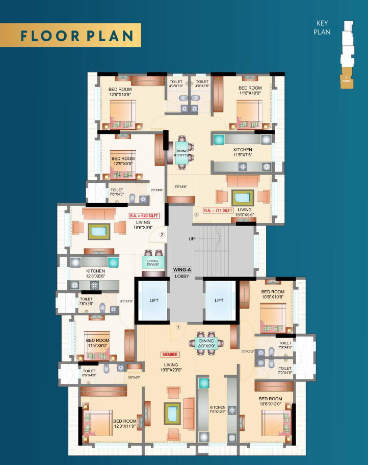 2 BHK Apartment For Sale in NICCO Anamika
