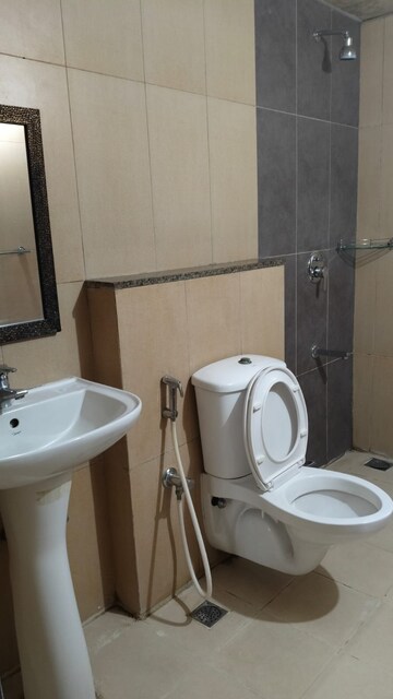 Bathroom in 3 BHK Apartment at Prestige Park View, Whitefield – for Rent