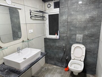 Bathroom in 3 BHK Builder Floor at Vishnu Vistara, Hi Tech City – for Rent