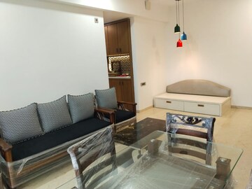 Living Room in 3 BHK Apartment at Omkar Alta Monte, Malad East – for Rent