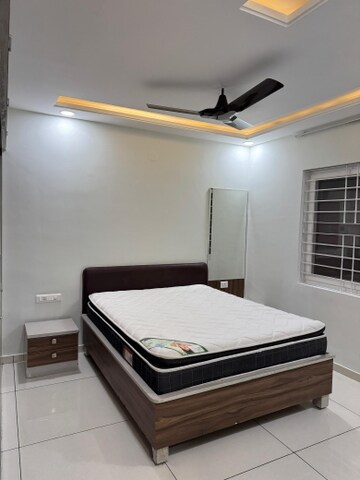 Bedroom in 3 BHK Builder Floor at Vishnu Vistara, Hi Tech City – for Rent